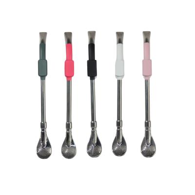 Bombillas de Acero Inoxidable – Modelo AN713 | Con Filtro y Punta de Silicona